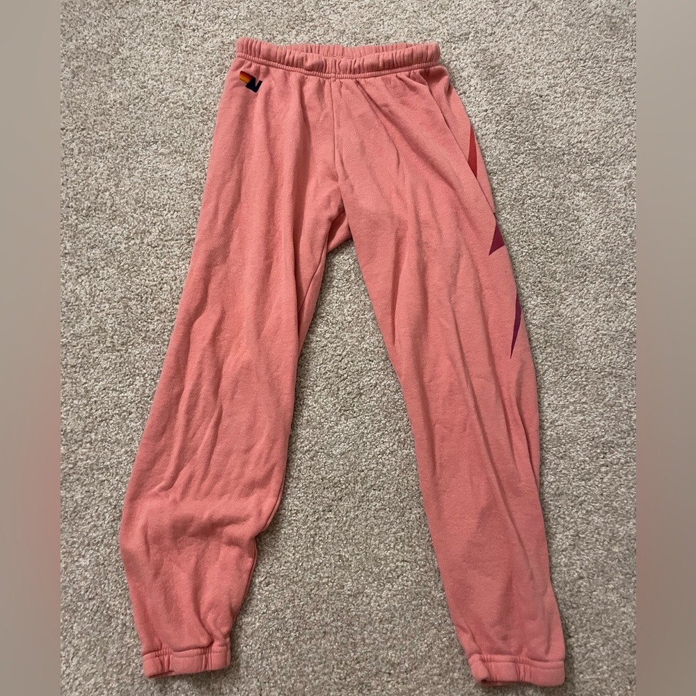 Aviator Nation Pink Track Pants